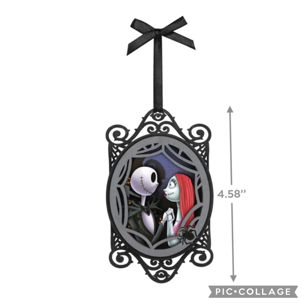 Hallmark Disney Nightmare Before Christmas Jack & Sally Gaze Ornament 2024